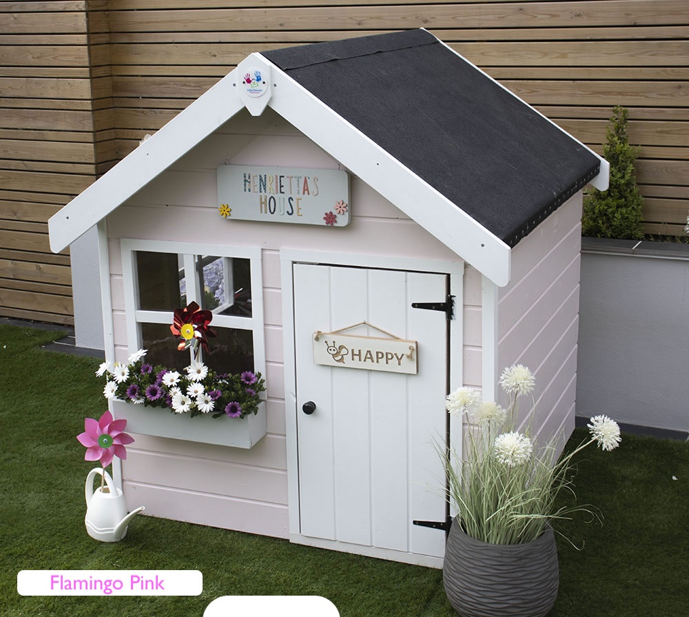 Painted wooden playhouse deals